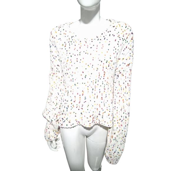 Altar'd State Women's size Medium Grungecore Confetti Chenille Festival Sweater - Picture 3 of 10